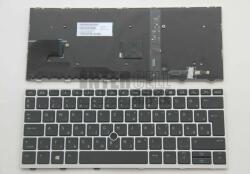 HP Elitebook 730 G5 735 G5 830 G5 836 G5 háttérvilágítással (backlit) trackpointtal (pointer) ezüst kerettel fekete magyar (HU) laptop/notebook billentyűzet gyári