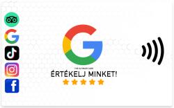  Google értékelés gyűjtő kártya