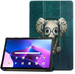 Tech-Protect Smartcase "Happy Elephant" Lenovo Tab M10 Plus 10.6 3rd Gen TB-125/TB-128 oldalra nyíló smart tok, mintás