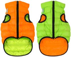 Collar AiryVest Lumi kifordítható, világító kutyakabát S35 Zöld/narancs