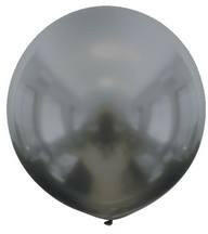  Óriás léggömb 24" 60cm chrome, króm, szürke (LUFI482849)