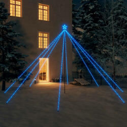  Cascadă lumini brad crăciun 800 leduri albastru 5 m, int. /ext (328753)