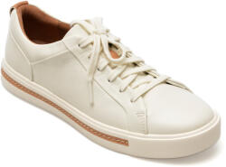 Clarks Pantofi CLARKS albi, UN MAUI LACE, din piele naturala 39 ½