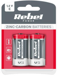 Rebel Baterie Greencell R14 Blister 2 Buc (bat0083b) - cadouriminunate Baterii de unica folosinta