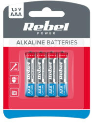 Rebel Baterie Alcalina Aaa 1.5v Blister 4 Buc (bat0060b) - cadouriminunate