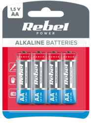 Rebel Baterie Alcalina Aa 1.5v Blister 4 Buc (bat0061b) - cadouriminunate