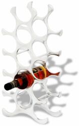 VidaXL Suport sticle de vin pentru 15 sticle, argintiu, aluminiu (242331) - izocor
