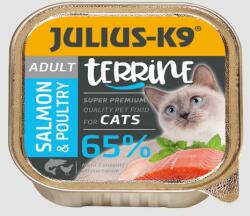 Julius-K9 Julius-K9 Cat Terrine Adult Salmon&Poultry; - nedveseledel (lazac, szárnyas) felnőtt macskák részére (100g) (313313)