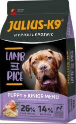 Julius-K9 JULIUS K-9 Puppy Junior Hypoallergenic (bárány, rizs) száraztáp - Ételallergiás kölyök kutyák részére (Hipoallergén - 12kg) (312606)
