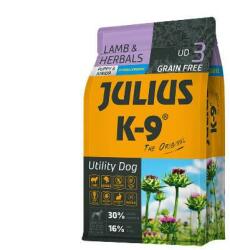 Julius-K9 JULIUS K-9 3kg Utility Dog Hypoallergenic Lamb, herbals Puppy (bárány, gyógynövény) száraztáp - Kölyök kutyák részére (Hipoallergén - 3kg) (311234)