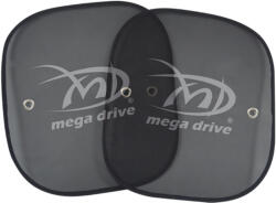 MEGA DRIVE Parasolar Lateral Negru Cu Ventuza Set 2buc (44x38cm) (08291)