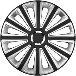 MEGA DRIVE Set Capace Roti 15 Silverblack Cu Inel Cromat Trend (78641)
