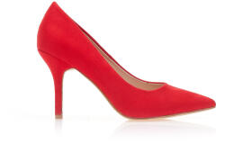Tsoukalas Pantofi cu tocuri Roșii piele întoarsă sintetică cu vârf ascuțit