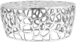 vidaXL Măsuță de cafea, argintiu, 70 x 30 cm, aluminiu turnat (246513) - comfy