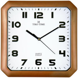 TIKO TIME falióra, quartz, bronz színű műanyag tok, fehér színű számlap, sweep (halk járású) (7611-3)