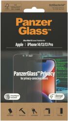 Panzer Privacy Apple iPhone 14/13/13 Pro üvegfólia + felhelyező keret (P2783)