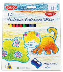 Daco Set 12 creioane Maxi colorate hexagonale Daco (CC512H)