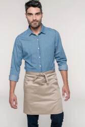 Kariban Uniszex, női, férfi kötény, szakács, pincér Kariban KA899 polycotton Mid-Length Apron -Egy méret, Chocolate