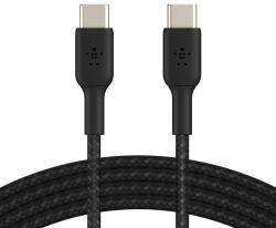 Belkin Cablu de date Belkin Boost Charge Braided, USB Tip C - USB Tip C, 1m, Black (CAB004BT1MBK)