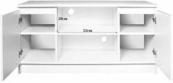 ARTOOL MCT 726 TV szekrény, laminált lemez, 6 polc, fehér és wenge, 120x (MCTART-381923-AK)