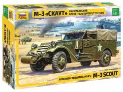 Zvezda Model Kit militar 3581 - Mașină blindată M-3 cu pânză (1: 35) (32-3581)