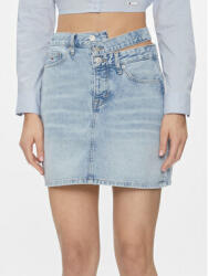 Tommy Jeans Fustă de blugi Mom Cut Out Wb Uh Skirt Ah7011 DW0DW17217 Albastru Slim Fit