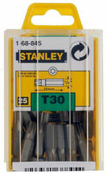 STANLEY 1-68-845, set 25 biti, 25 mm, 1/4", TX30, fixare C6.3 (SMT-1-68-845) Set capete bit, chei tubulare