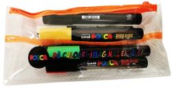 uni Penar cu 5 markere POSCA, PC-3M, PC-5M si PWE-5M, diverse culori, varf mediu, M1151_V1 (M1151_V1)