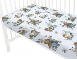  Baby Shop pamut, gumis lepedő 60*120 cm - Let's Go! kék