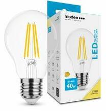 Modee LED lámpa A60 körte A filament 4W- 40W E27 470lm 827 220-240V AC 35000h 360° 2700K Modee - ML-A60F2700K4WE27 (ML-A60F2700K4WE27)