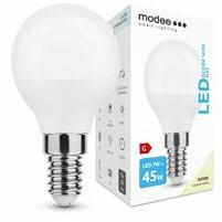 Modee LED lámpa kisgömb P47 7W- 45W E14 550lm 840 220-240V AC 25000h 180° 4000K Modee - ML-G454000K7WE14 (ML-G454000K7WE14)