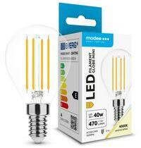 Modee LED lámpa kisgömb P45 filament 4W- 40W E14 430lm 840 220-240V AC 25000h 360° 4000K Modee - ML-G45F4000K4WE14 (ML-G45F4000K4WE14)