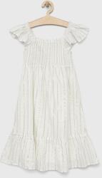 Gap gyerek ruha fehér, midi, harang alakú - fehér 116-122