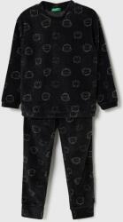 United Colors of Benetton gyerek pizsama fekete, mintás - fekete 140