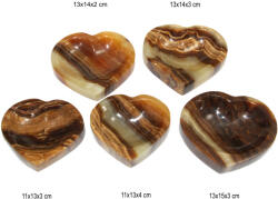  Bol din Aragonit Mineral Natural Inima - 11-13 x 13-15 x 2-4 cm - 1 Buc Castron