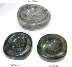 Bol din Labradorit Mineral Natural - 13-16 x 12-13 x 4-7 cm - 1 Buc