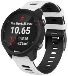 Szíj Garmin Venu 2 / Vivoactive 4 fehér-fekete