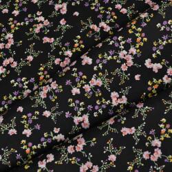 Takoy Popelín pamut anyag Mimi fekete