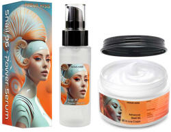 NOVA KISS Set Facial Secretie Firltrata de Melc NOVA KISS cu Ser 96% Snail Power si Crema Advanced Snail 92 All in One