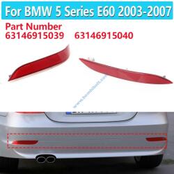 BMW E60 lökhárító prizma, fényvisszaverő, 63146915039 , 63146915040 Jobb oldal (anyós oldal) (63146915040)