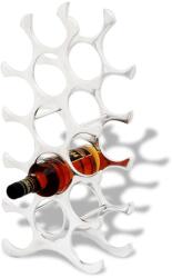vidaXL Suport sticle de vin pentru 15 sticle, argintiu, aluminiu (242331) - comfy