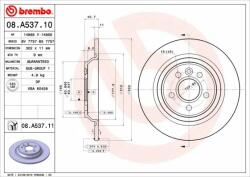 BREMBO Disc frana BREMBO 08. A537.11 - piesa-auto