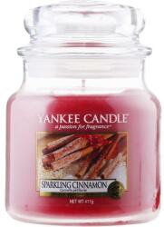 Yankee Candle Lumânare aromată, în borcan - Yankee Candle Sparkling Cinnamon 411 g