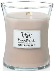 WoodWick Lumânare aromată în suport de sticlă - WoodWick Hourglass Candle Vanilla & Sea Salt 275 g