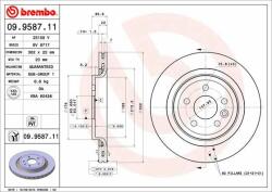BREMBO Disc frana BREMBO 09.9587. 11 - piesa-auto