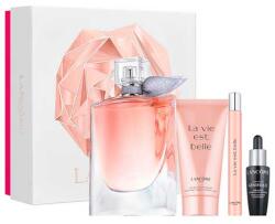 Lancome La vie est belle L'eau SET: edp 100ml + edp 10ml + Testápoló 50ml + Omladzujúce Szérum 10ml női parfüm