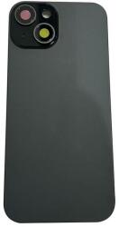 tel-szalk-19296951404 Apple iPhone 15 Fekete akkufedél, hátlap, kamera lencse (töltő chip, Mágnes gyűrű) (tel-szalk-19296951404)