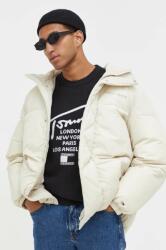 Tommy Jeans rövid kabát férfi, bézs, téli - bézs XL - answear - 106 990 Ft