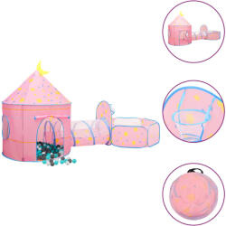  Cort de joacă pentru copii cu 250 bile, roz, 301x120x128 cm (3107737)