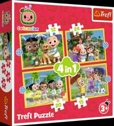 Trefl - Puzzle 4v1 Cocomelon: Faceți cunoștință cu personajele - 1 - 39 piese